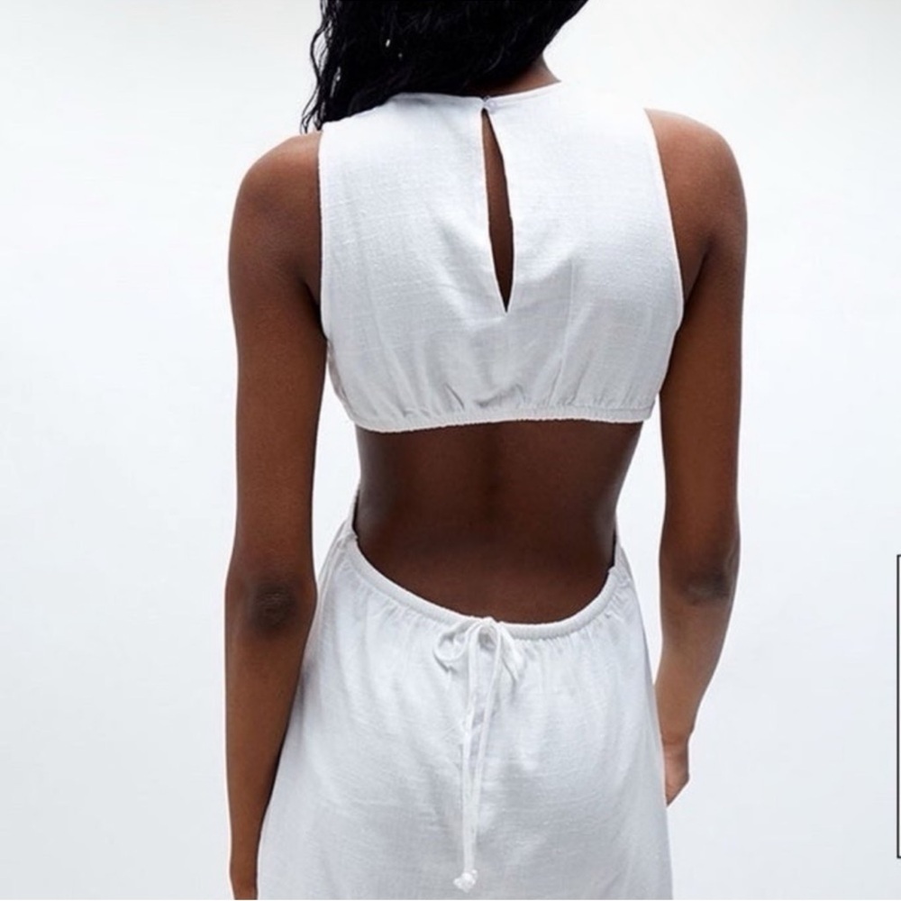 PacSun Kendall & Kylie Elegant White Sleeveless Dress - Picture 3 of 4